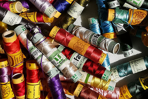 Vintage Italian silk thread 