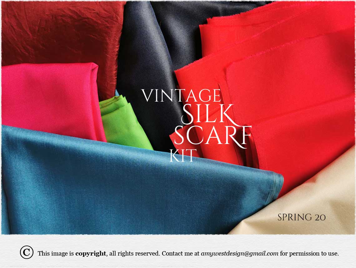 Vintage Silk Scarf Kit Spring 20 by AWD Studio